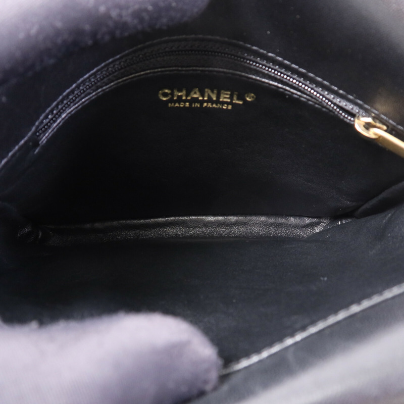 CHANEL 羊皮皮革Chain Shoulder Bag金扣鏈帶肩背袋-4