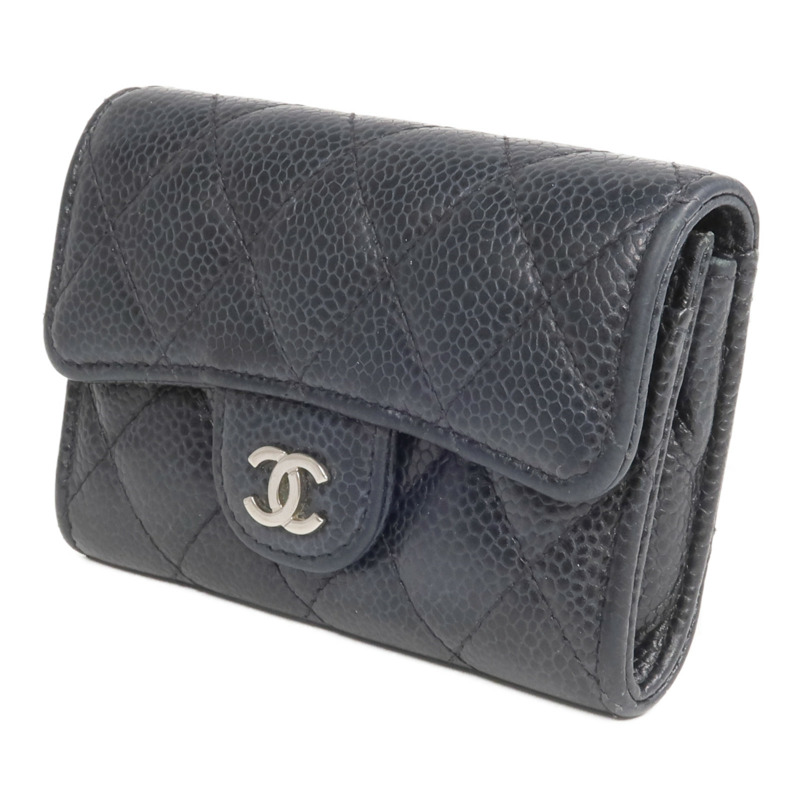 CHANEL 牛皮皮革Card Case銀扣卡片套-2
