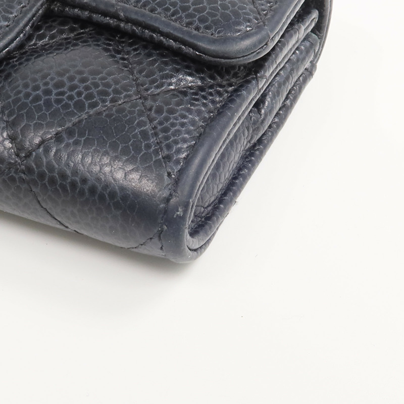 CHANEL 牛皮皮革Card Case銀扣卡片套-6