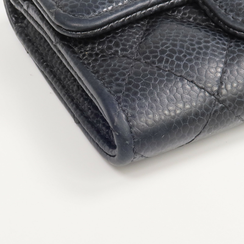 CHANEL 牛皮皮革Card Case銀扣卡片套-7