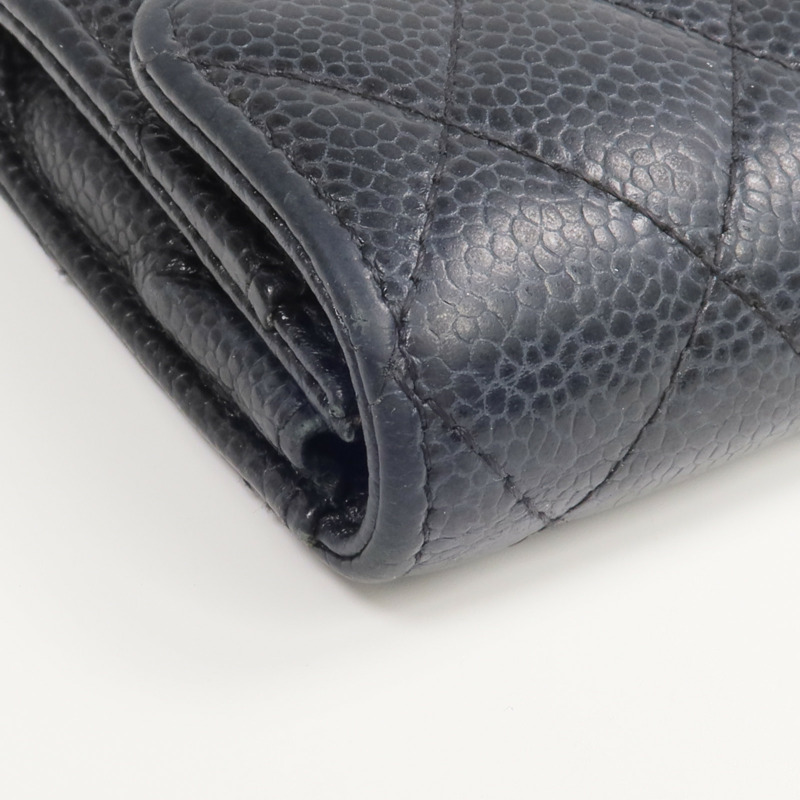 CHANEL 牛皮皮革Card Case銀扣卡片套-8