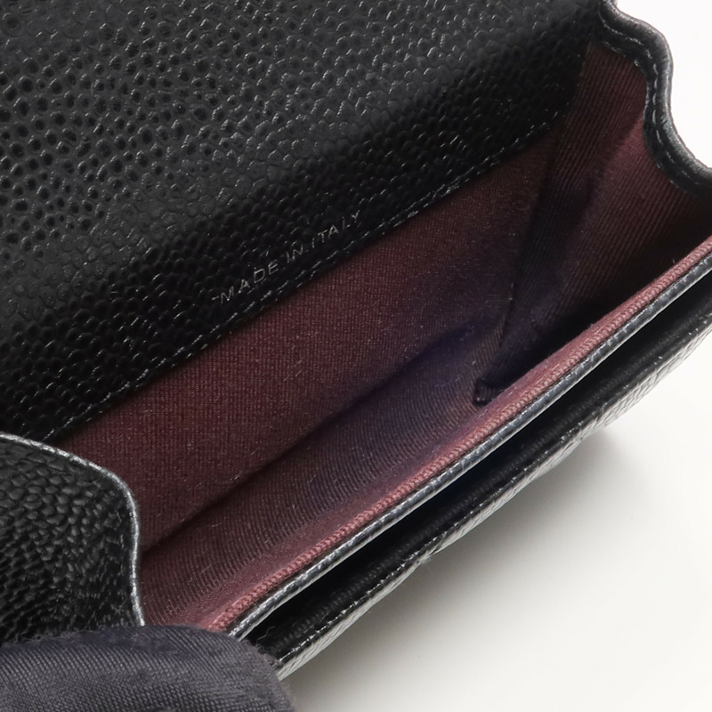 CHANEL 牛皮皮革Card Case銀扣卡片套-10