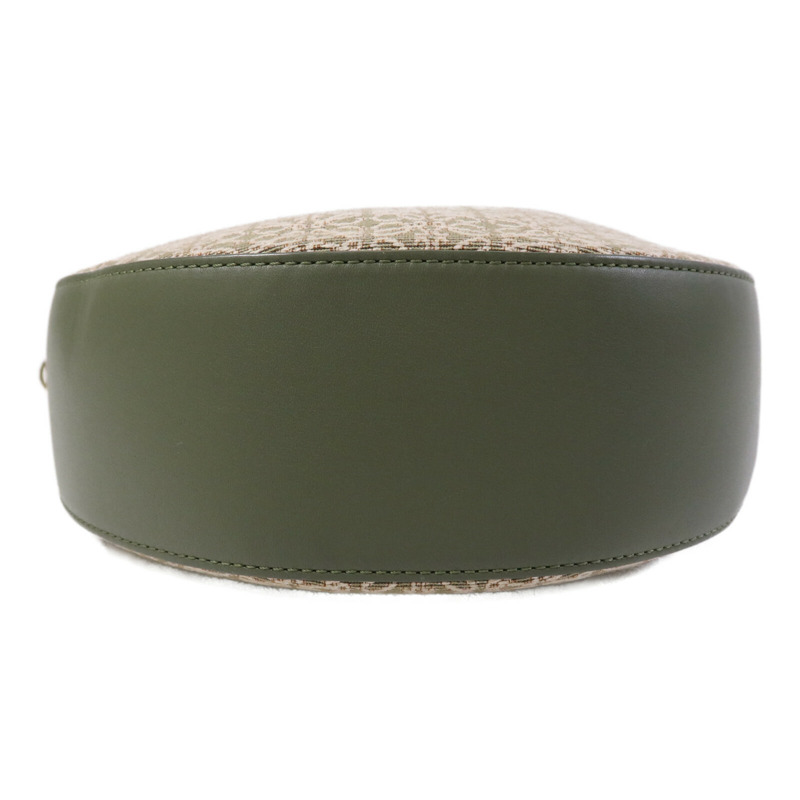 LOEWE 帆布/牛皮皮革Luna金扣手挽肩背兩用袋-3