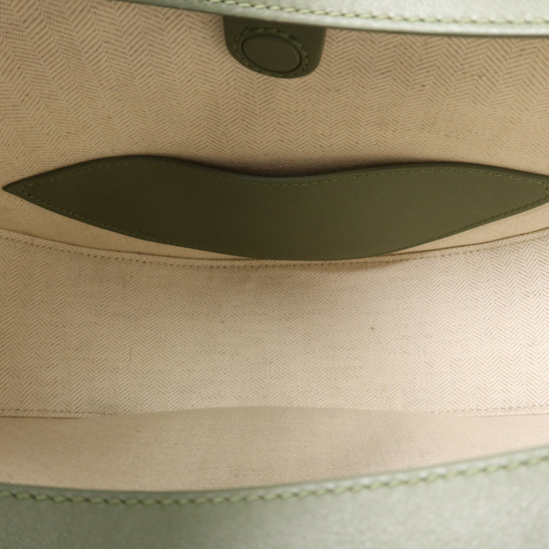 LOEWE 帆布/牛皮皮革Luna金扣手挽肩背兩用袋-4