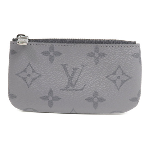 LOUIS VUITTON Monogram Eclipse Reverse Key Pouch銀扣零錢包