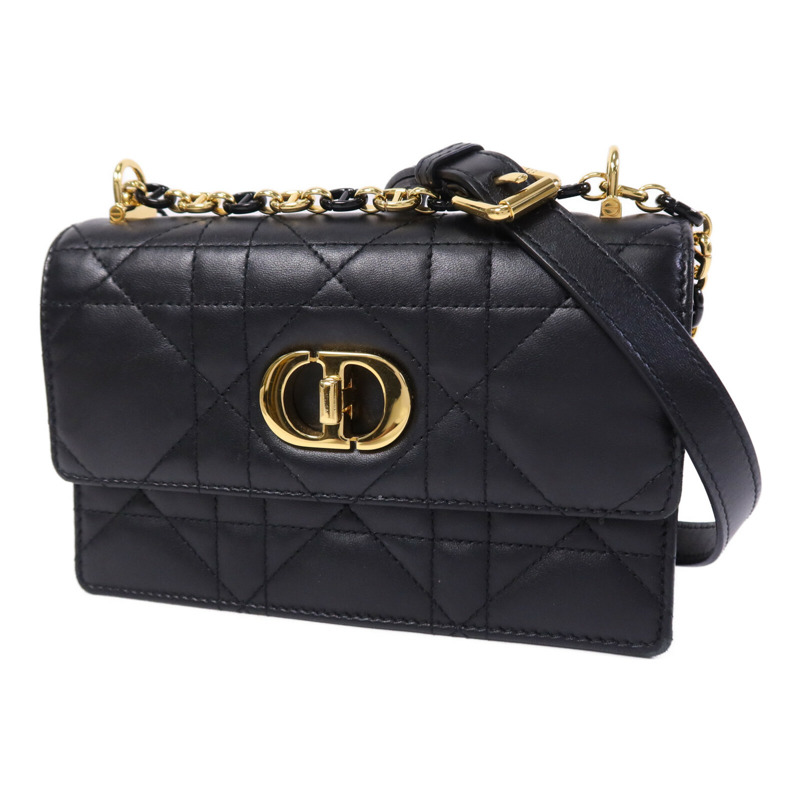 Dior 羊皮皮革Miss Caro Mini金扣鏈帶肩背袋-2