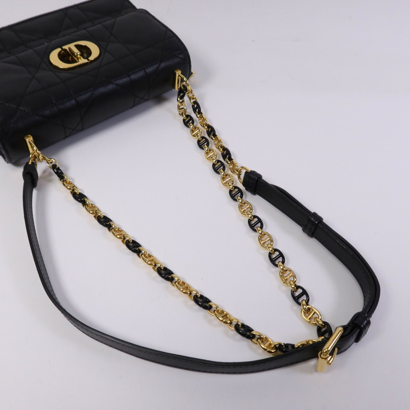 Dior 羊皮皮革Miss Caro Mini金扣鏈帶肩背袋-8