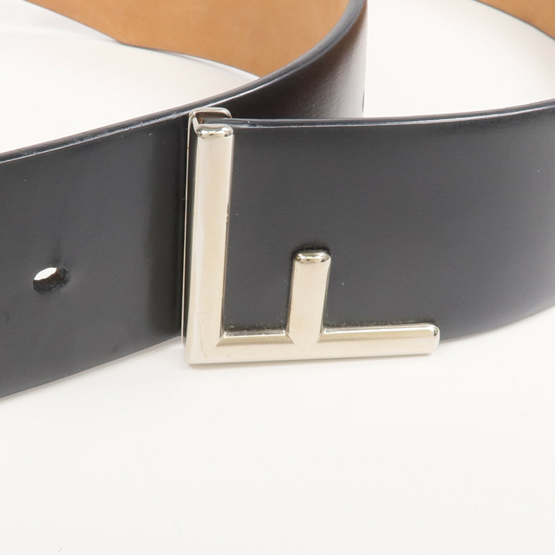 FENDI 牛皮皮革Belt銀扣皮帶-4