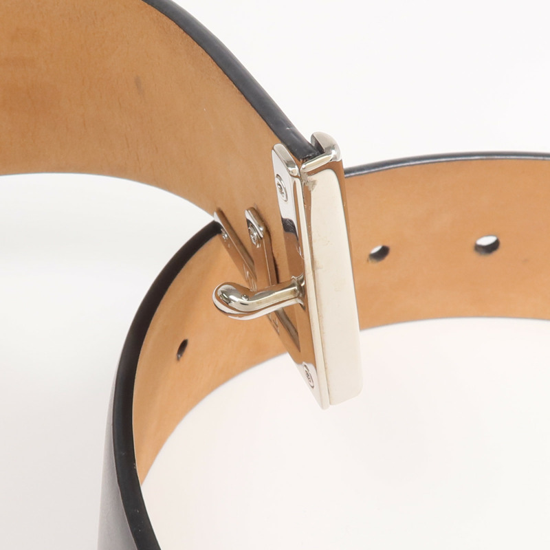 FENDI 牛皮皮革Belt銀扣皮帶-5