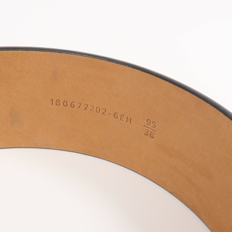 FENDI 牛皮皮革Belt銀扣皮帶-9