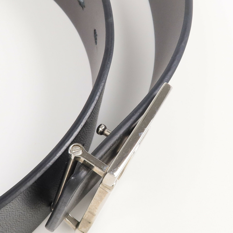 BURBERRY 牛皮皮革Belt銀扣皮帶-5