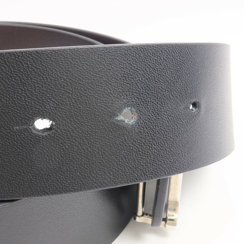 BURBERRY 牛皮皮革Belt銀扣皮帶-8