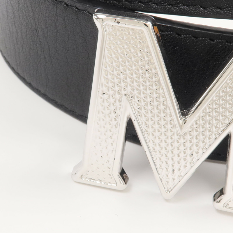 MCM 牛皮皮革Belt銀扣皮帶-8