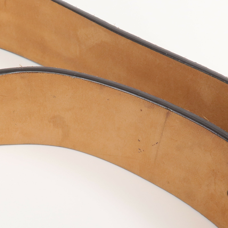 Salvatore Ferragamo 麂皮皮革Belt金扣皮帶-6