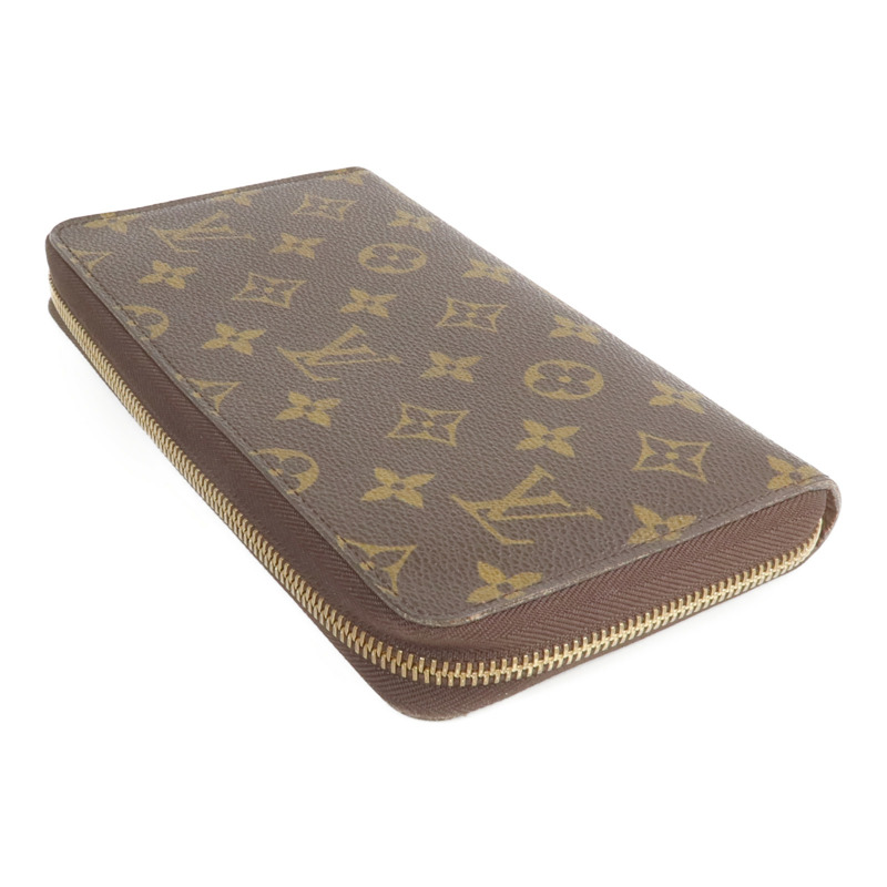 LOUIS VUITTON Monogram Zipper Long Wallet金扣長錢包-4
