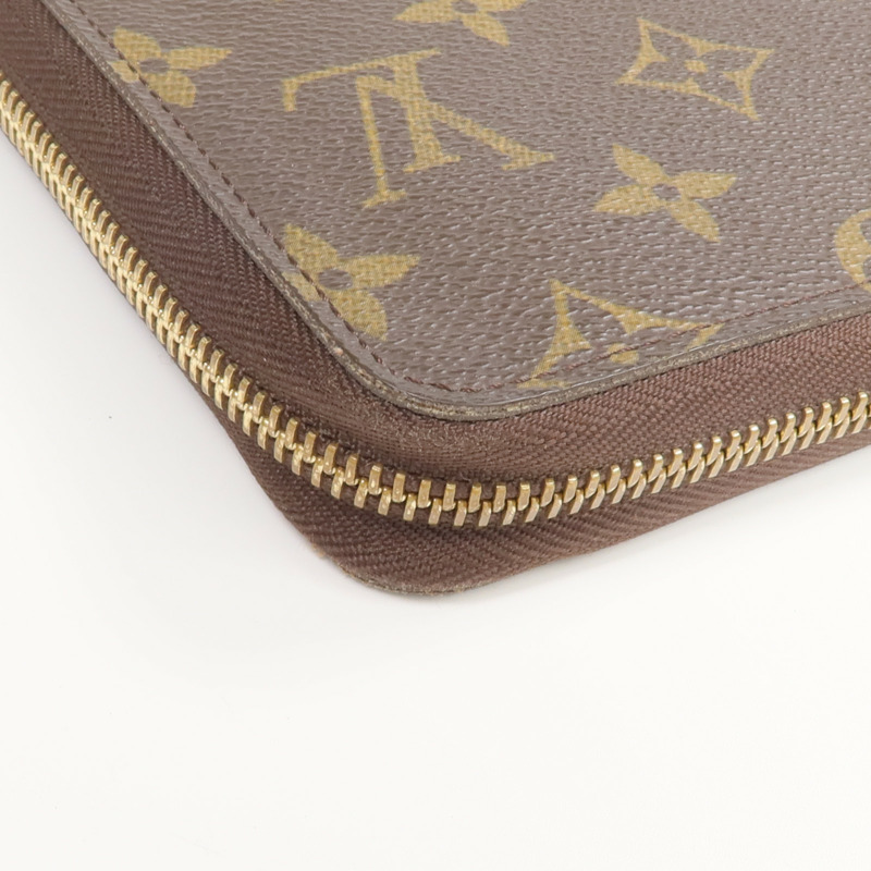LOUIS VUITTON Monogram Zipper Long Wallet金扣長錢包-8