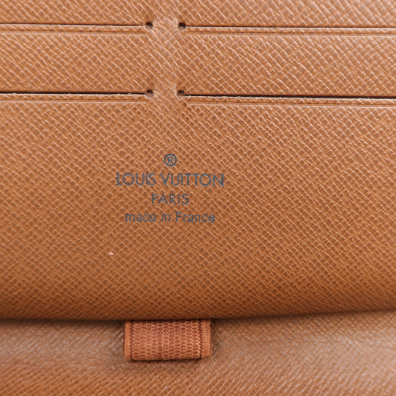 LOUIS VUITTON Monogram Zipper Long Wallet金扣長錢包-12