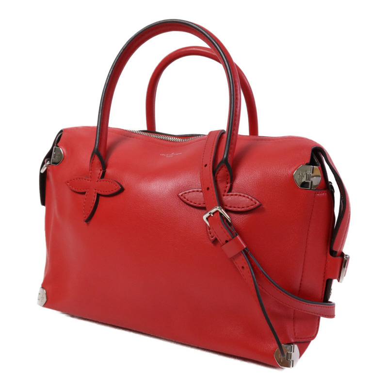 LOUIS VUITTON 牛皮皮革Garance銀扣手挽肩背兩用袋-2