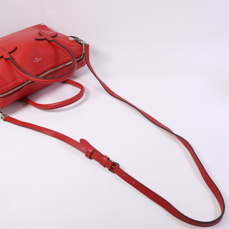 LOUIS VUITTON 牛皮皮革Garance銀扣手挽肩背兩用袋-8