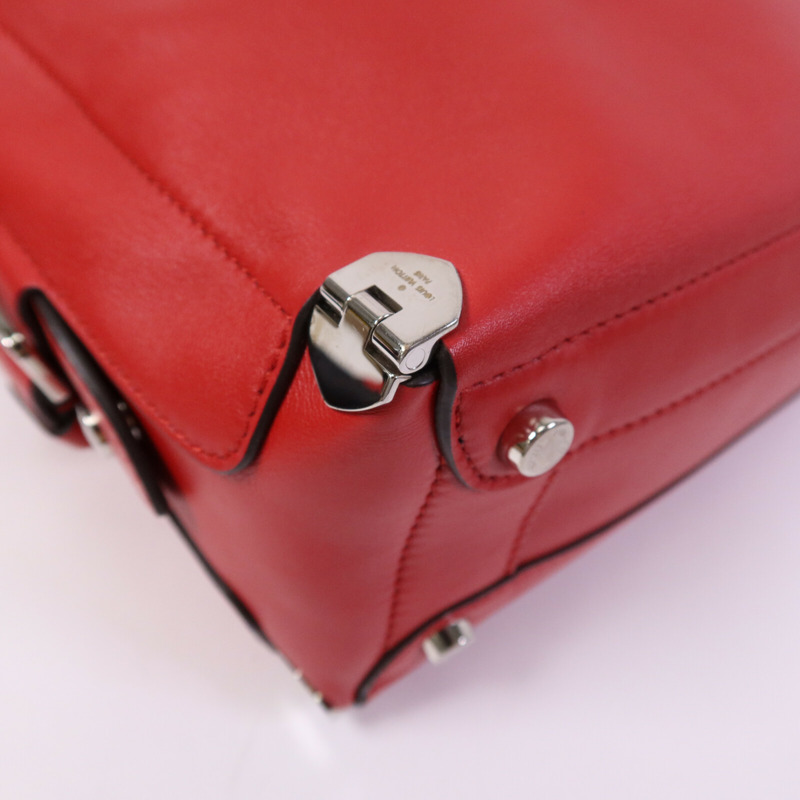 LOUIS VUITTON 牛皮皮革Garance銀扣手挽肩背兩用袋-11