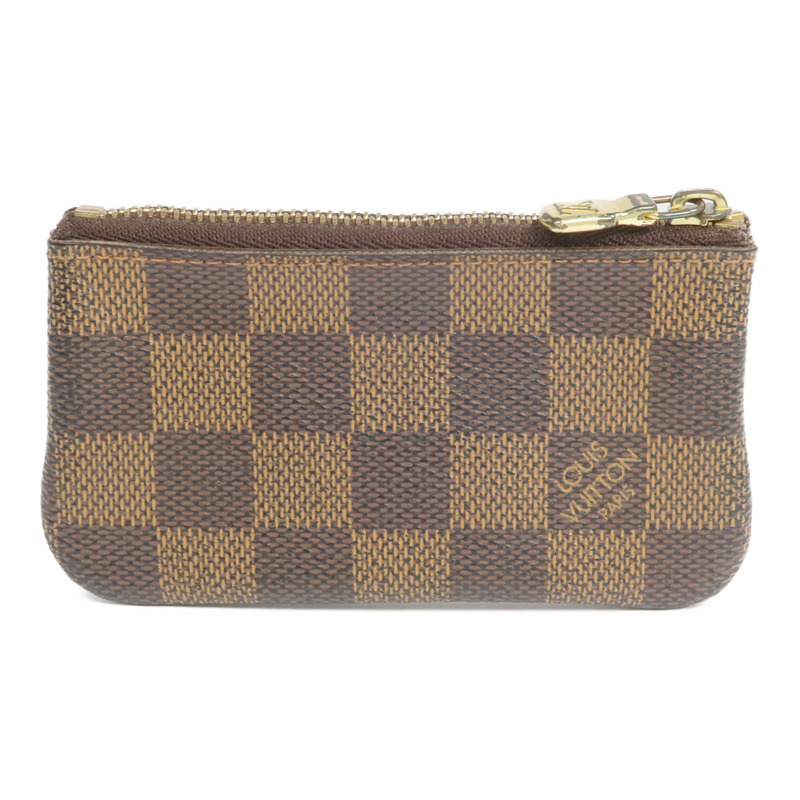 LOUIS VUITTON Damier Key Pouch金扣零錢包-3