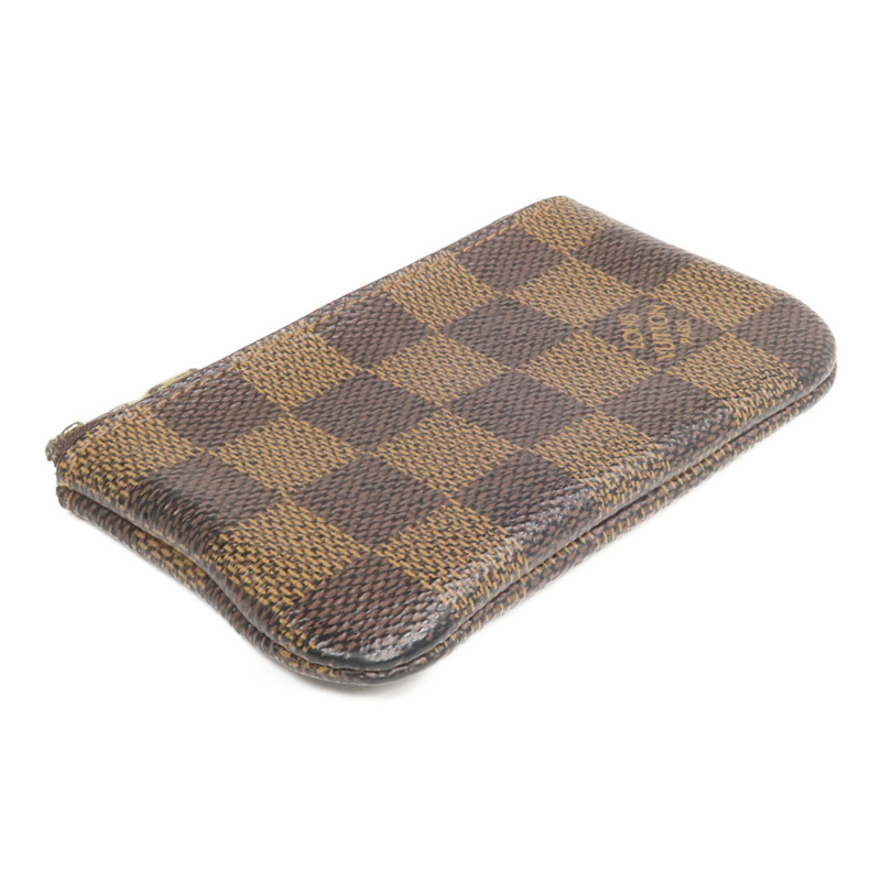 LOUIS VUITTON Damier Key Pouch金扣零錢包-4