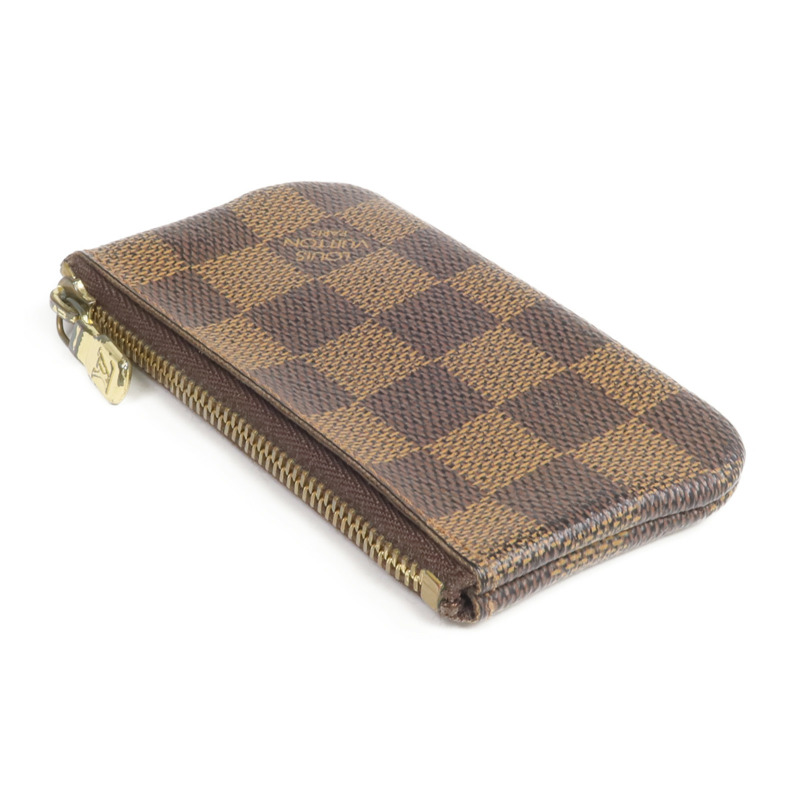 LOUIS VUITTON Damier Key Pouch金扣零錢包-5