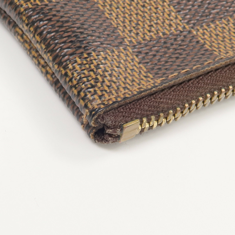LOUIS VUITTON Damier Key Pouch金扣零錢包-9