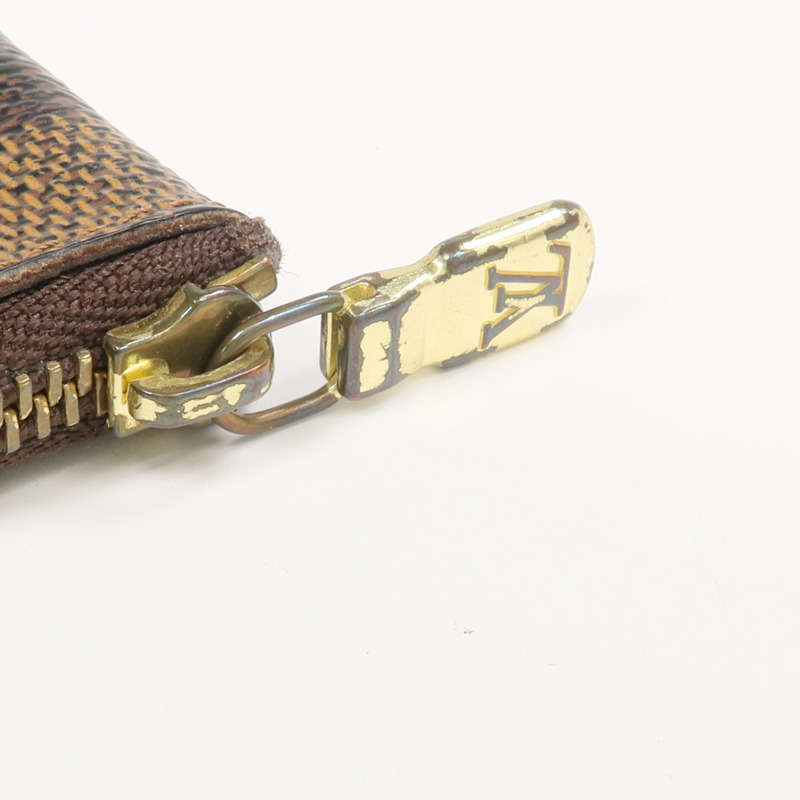 LOUIS VUITTON Damier Key Pouch金扣零錢包-11