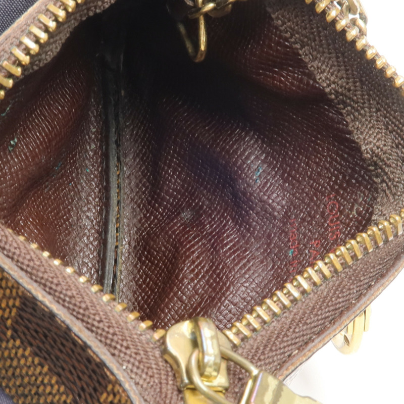 LOUIS VUITTON Damier Key Pouch金扣零錢包-13