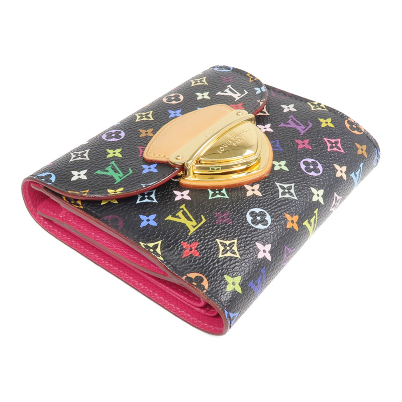 LOUIS VUITTON Monogram Multicolore Portefeui Joy Wallet金扣錢包-3