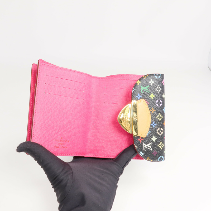 LOUIS VUITTON Monogram Multicolore Portefeui Joy Wallet金扣錢包-6