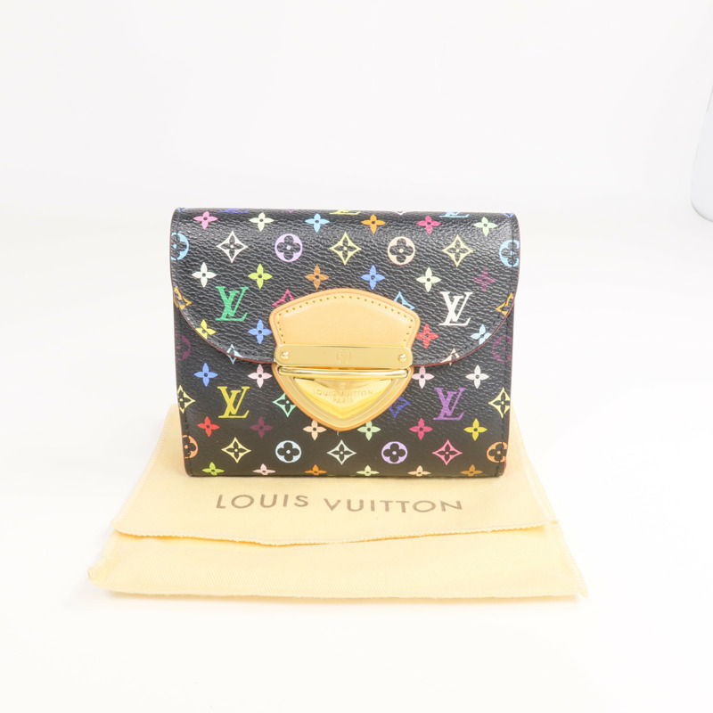 LOUIS VUITTON Monogram Multicolore Portefeui Joy Wallet金扣錢包-16