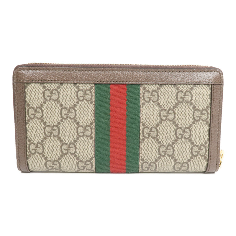 GUCCI 塗層帆布Ophidia GG Long Wallet金扣長錢包-1