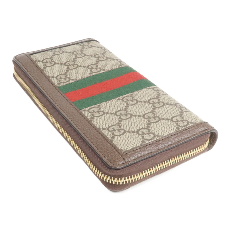 GUCCI 塗層帆布Ophidia GG Long Wallet金扣長錢包-4