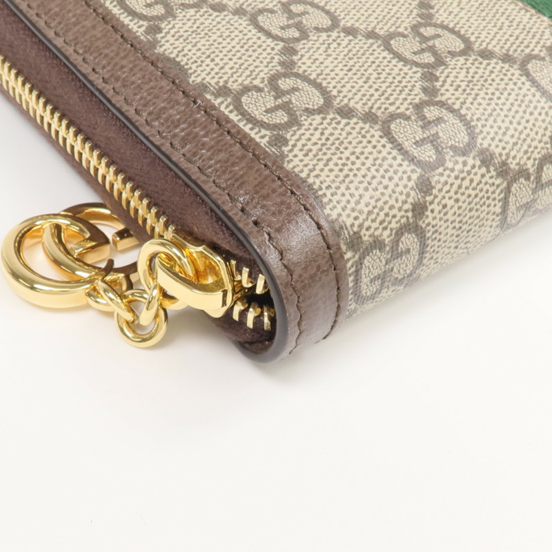 GUCCI 塗層帆布Ophidia GG Long Wallet金扣長錢包-7