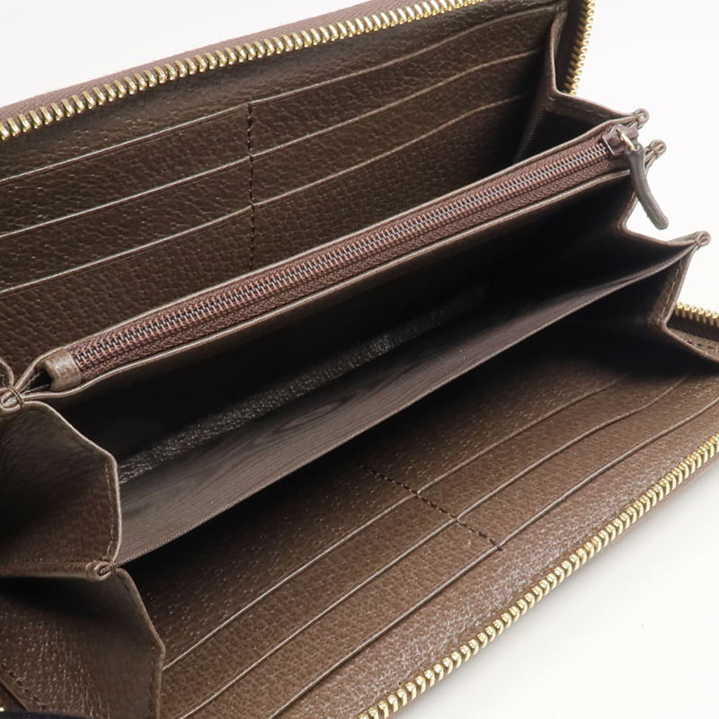 GUCCI 塗層帆布Ophidia GG Long Wallet金扣長錢包-12