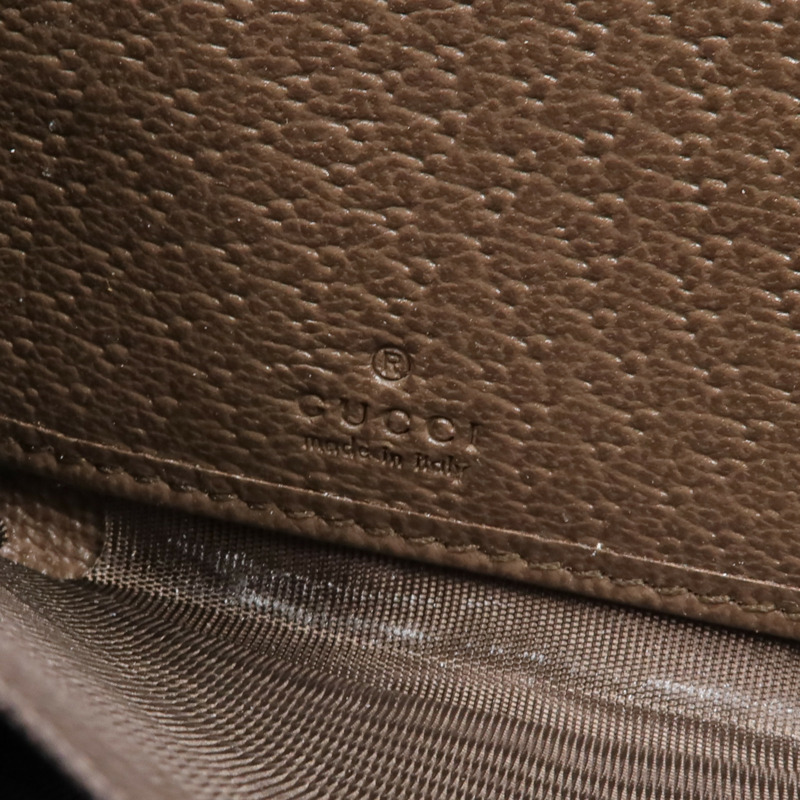 GUCCI 塗層帆布Ophidia GG Long Wallet金扣長錢包-14