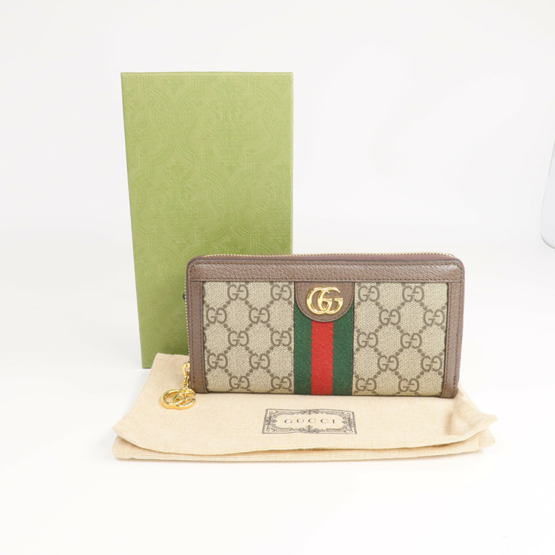 GUCCI 塗層帆布Ophidia GG Long Wallet金扣長錢包-16