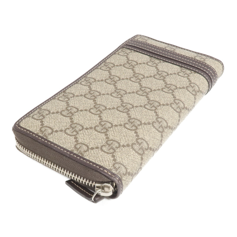 GUCCI 塗層帆布Long Wallet銀扣長錢包-3