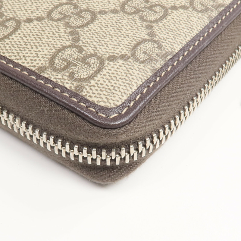 GUCCI 塗層帆布Long Wallet銀扣長錢包-9