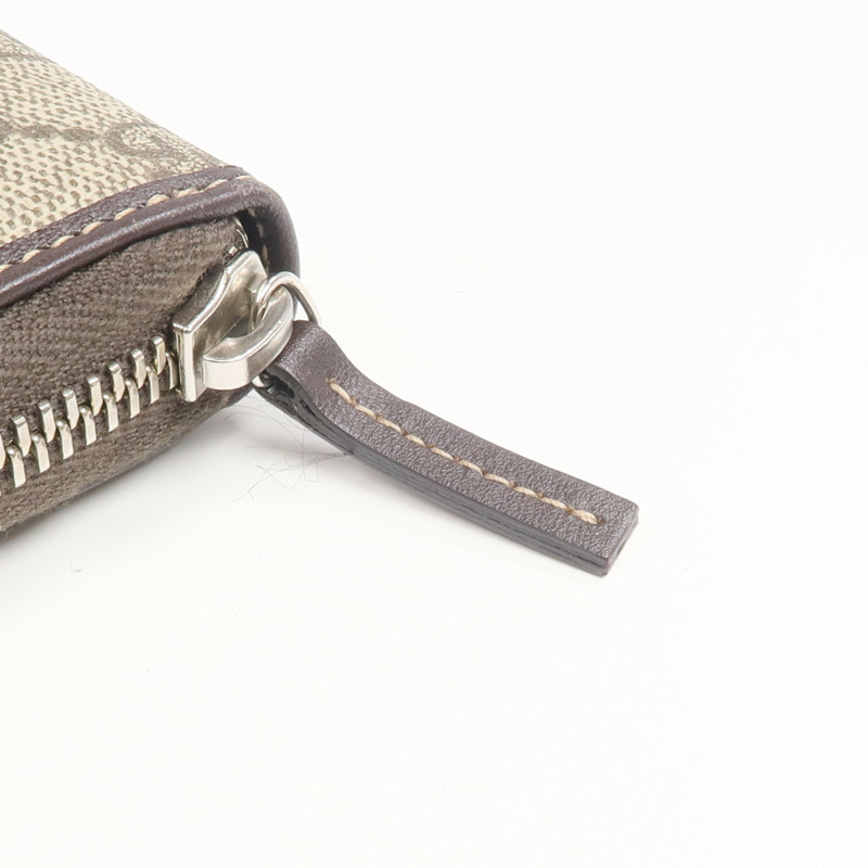 GUCCI 塗層帆布Long Wallet銀扣長錢包-10