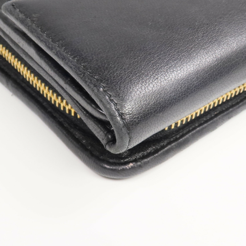 Miu Miu 羊皮皮革Fold Wallet金扣錢包-9