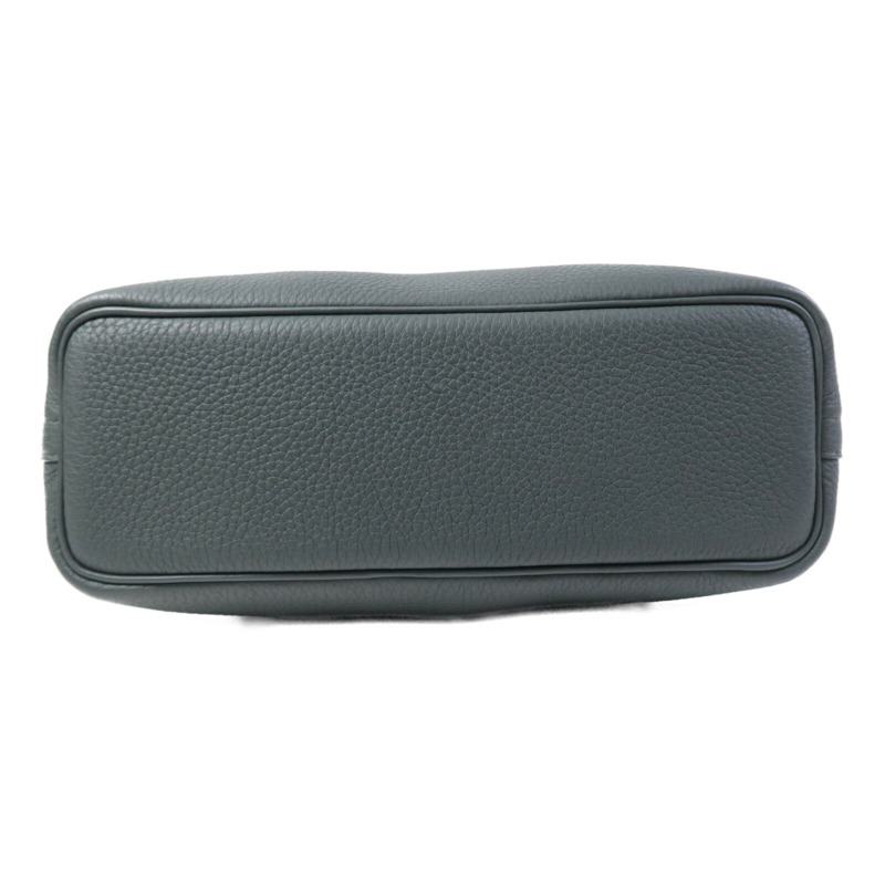 HERMES Togo皮革Bolide Messenger銀扣肩背袋Vert Mangrove-3