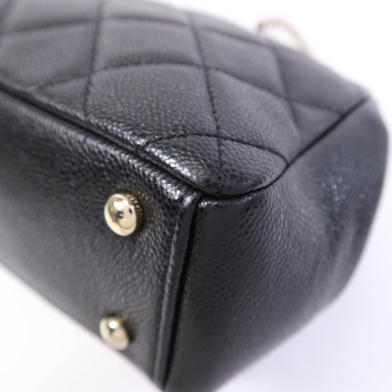 CHANEL 牛皮皮革Business Affinity Small金扣鏈帶手挽肩背兩用袋-12