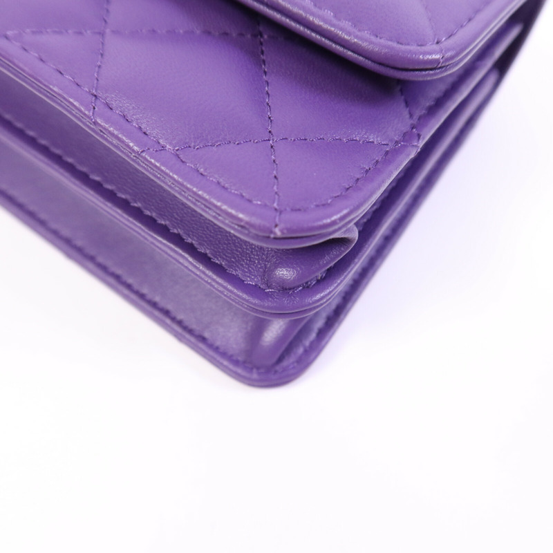 CHANEL 羊皮皮革Top Handle Chain Bag銀扣鏈帶手挽肩背兩用袋-10