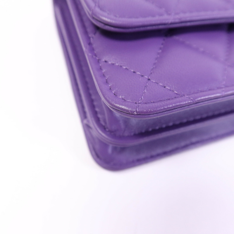 CHANEL 羊皮皮革Top Handle Chain Bag銀扣鏈帶手挽肩背兩用袋-11