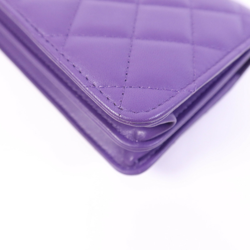 CHANEL 羊皮皮革Top Handle Chain Bag銀扣鏈帶手挽肩背兩用袋-12