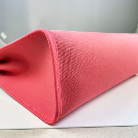 ＊奢華大道國際精品＊【H0421】HERMES杜鵑粉8W 帆布 HERBAG 31CM 兩用包-4