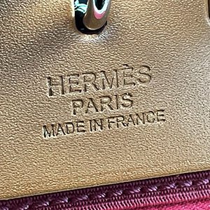 ＊奢華大道國際精品＊【H0421】HERMES杜鵑粉8W 帆布 HERBAG 31CM 兩用包-7